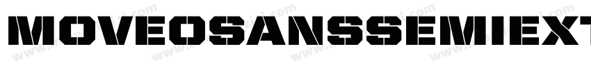 MoveoSansSemiExt BlackItalic字体转换